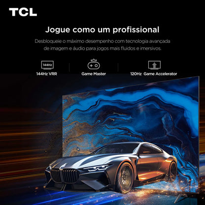 Smart TV TCL 65 Polegadas QLED Mini LED 4K C6K WiFi Bluetooth Google TV 4 HDMI 144Hz HDR10+ 65C6K