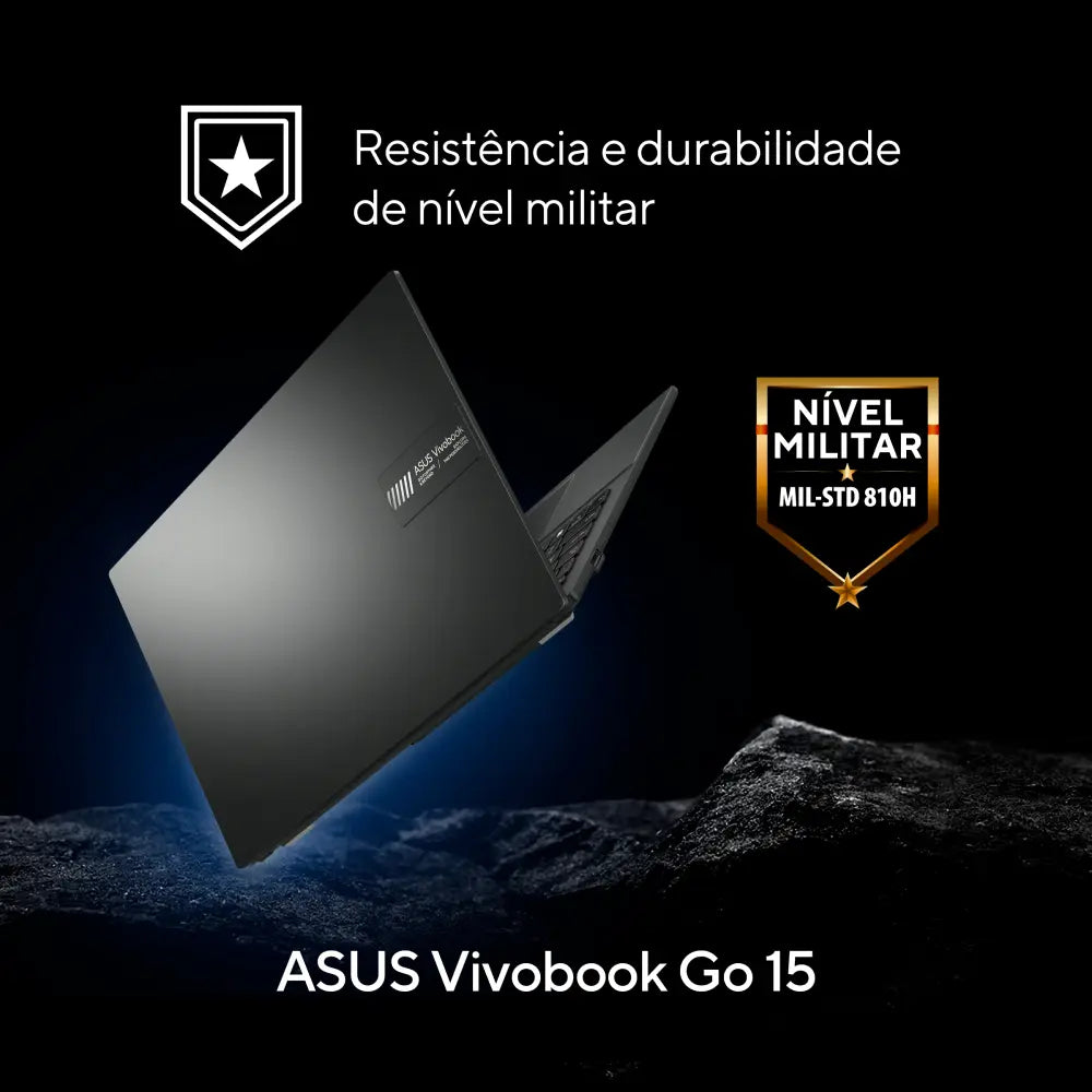 Notebook ASUS Vivobook Go 15 E1504 AMD RYZEN 5 7520U 8GB Ram 256GB SSD Linux KeepOS 15,6” FHD Black E1504FA-NJ731