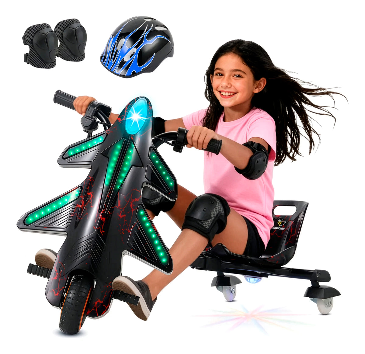 Honeywhale 008c Triciclo Elétrico Drift Infantil 150w 15km/h Preto