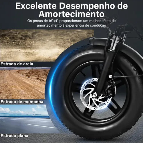 Honey Whale Bk05 - Bicicleta Elétrica 500w 40km 38km/h