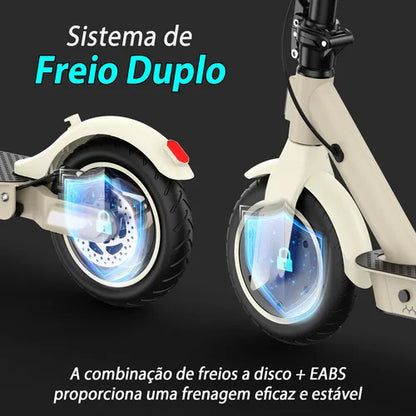 Honey Whale E9t - branco - Patinete Elétrico Scooter 500w 32km/h 22km