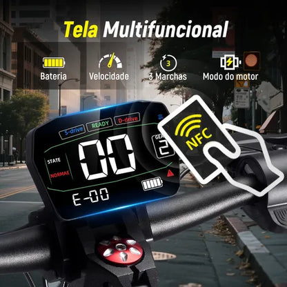 Honeywhale G4 Max Patinete Eletrico Adulto, 1640w*2-72km/h-70km-150kg, Scooter Eletrica Motor-velocidade-autonomia-carga, Patinete Juvenil Dobrável Com Cartão Nfc, Honey Whale