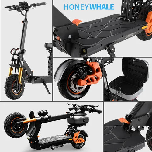 1000w Honeywhale H3 Patinete Elétrico Scooter 60km 55km/h
