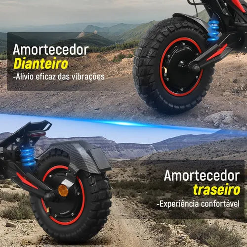 Honeywhale G4 Max Patinete Eletrico Adulto, 1640w*2-72km/h-70km-150kg, Scooter Eletrica Motor-velocidade-autonomia-carga, Patinete Juvenil Dobrável Com Cartão Nfc, Honey Whale