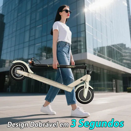 Honey Whale E9t - branco - Patinete Elétrico Scooter 500w 32km/h 22km