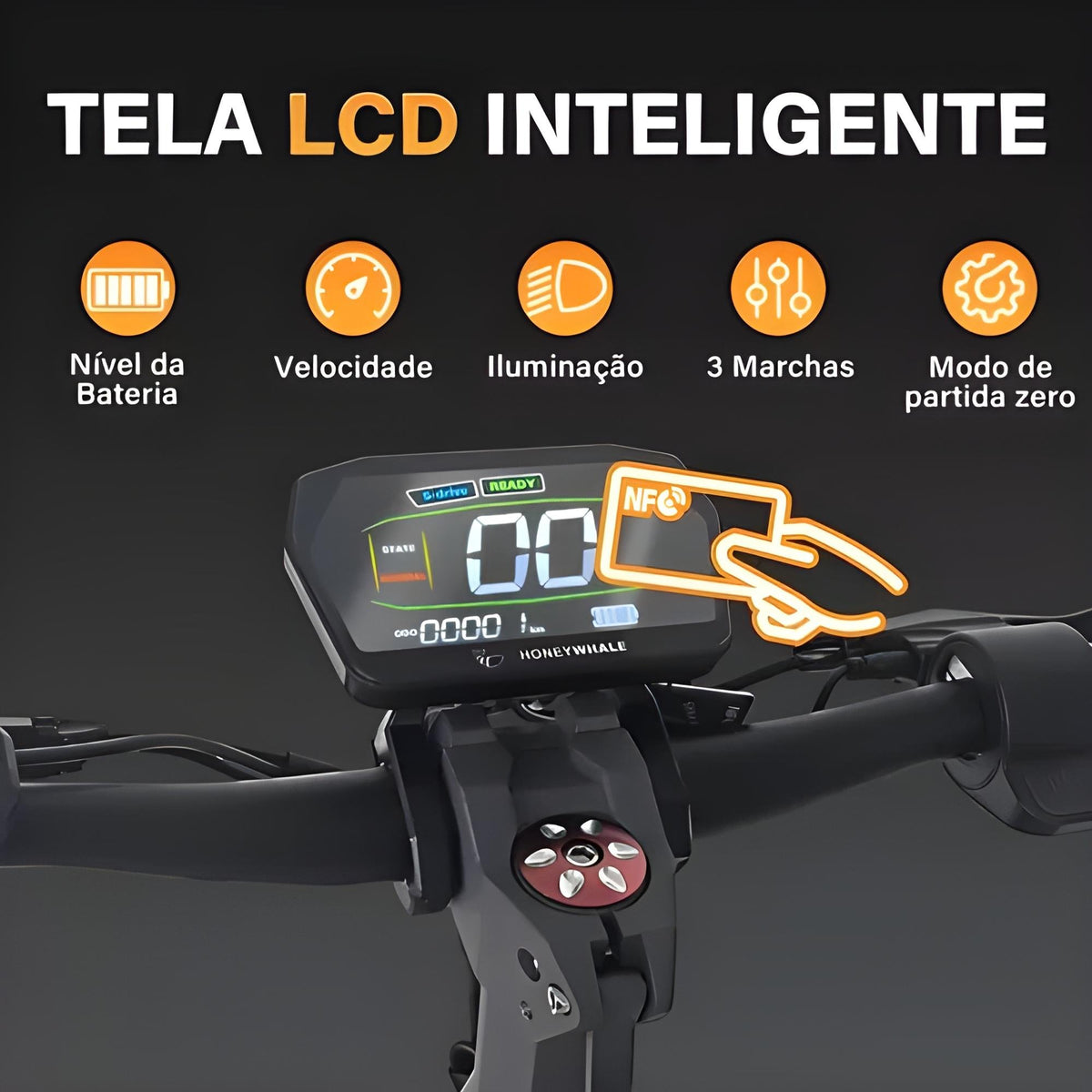 Honey Whale G2 Pro - 1200w Patinete Elétrico Scooter 50km/h