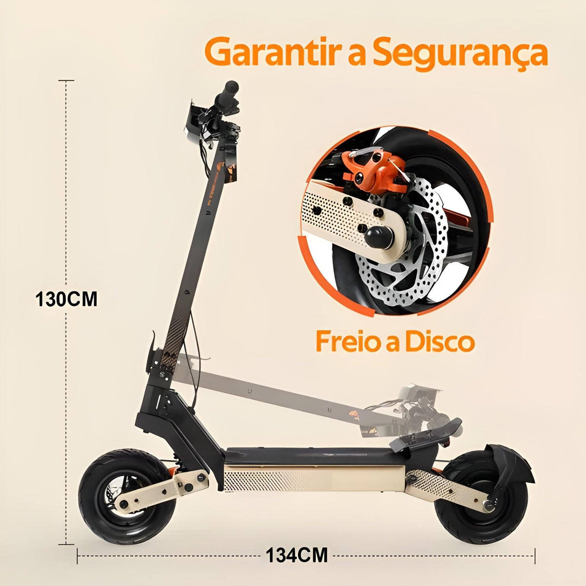 Honey Whale H4 - 2400w Patinete Elétrico Scooter 70km/h 20,8ah