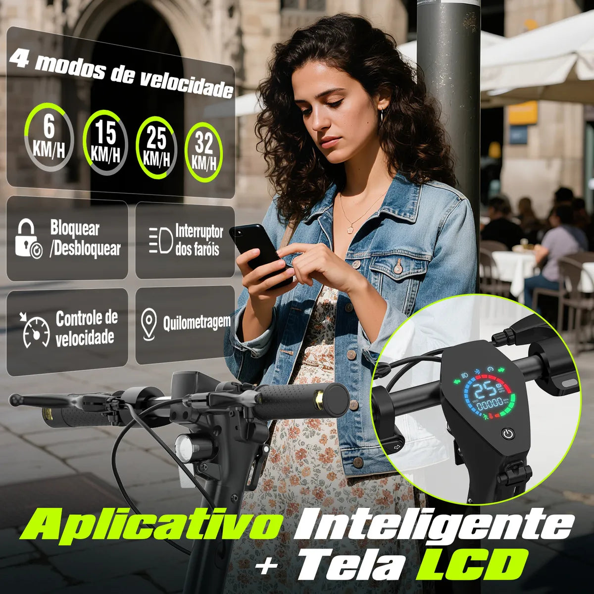 Honeywhale E9max-n Patinete Elétrico, 650w Scooter 40km