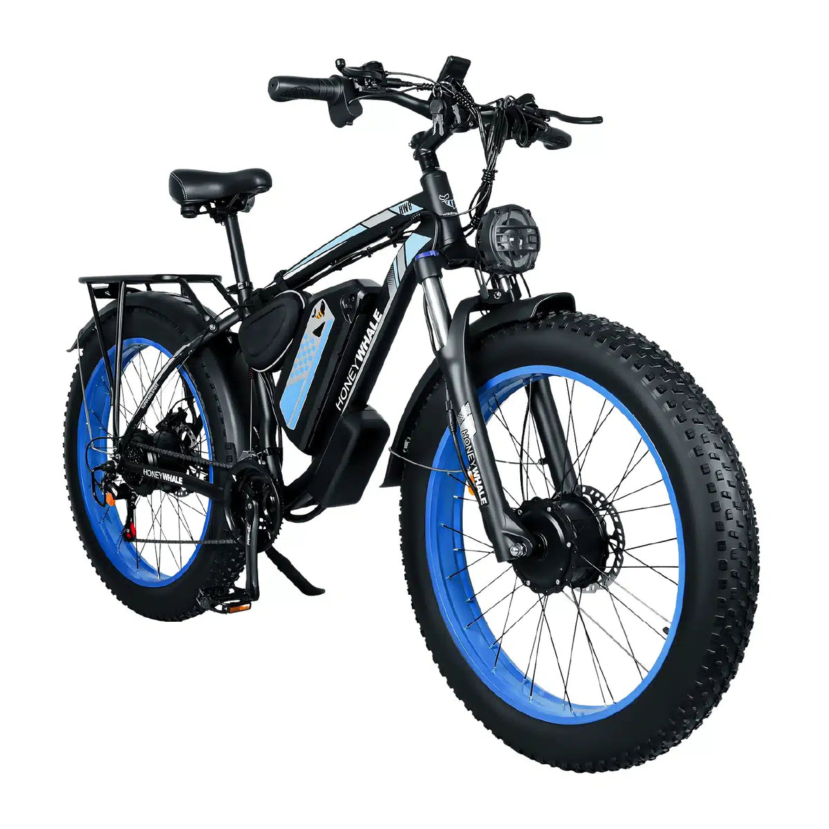 Bicicleta Elétrica de Montanha Honey Whale BK08 - azul
